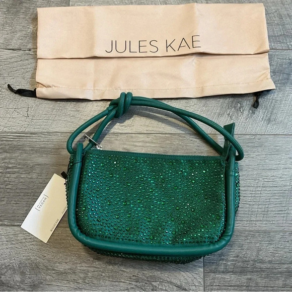 Jules Kae Becca Emerald Crystal Shoulder Bag - Picture 1 of 6